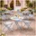 Hti-Living Gartentisch Ø 55 x 68 cm Blau