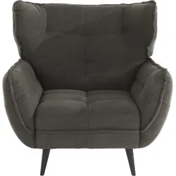 Sessel LEONIQUE "Ariana", grün (hunter), B:103cm T:98cm, 100% Polyester, Sessel, Einzelsessel Polstersessel