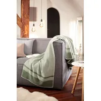 Biederlack Stripe Kuscheldecke 150 x 200 cm Grün