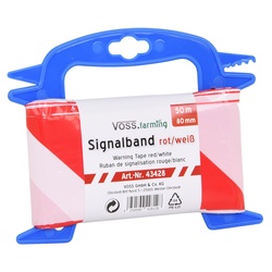 50 m Absperrband, Signalband, Flatterband rot/weiß