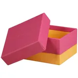 Rhodia Set mit 5 Boxen aus Kunstleder, 44x34x16cm - Himbeer 318982C