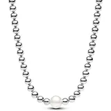 Pandora Timeless Collier-Halskette Süßwasserzuchtperle & Kugeln Silber