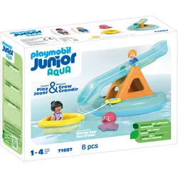 PLAYMOBIL 71687 JUNIOR Badeinsel mit Wasserrutsche