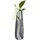 Gilde Kegelvase Sevilla - Moderne Deko Vasen - Blumenvase - Keramik - anthrazit-Silber - Höhe 49 cm