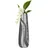 Gilde Kegelvase Sevilla - Moderne Deko Vasen - Blumenvase - Keramik - anthrazit-Silber - Höhe 49 cm