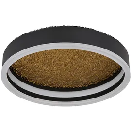 GLOBO Lighting|Deckenleuchte Metall schwarz matt, LED - Silber