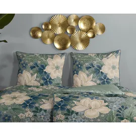 DESCANSO Alessia Blume Grau 135 x 200 cm + 2 x 80 x 80 cm