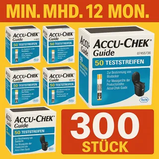 ACCU - CHEK GUIDE  300 Stück „100% Originalware von Roche Diagnostics“
