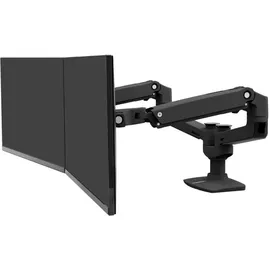 Ergotron LX Dual Monitorarm Tischhalterung Schwarz