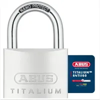 ABUS Vorhängeschloss Titalium 64TI/60 - Kellerschloss mit Schlosskörper aus Spezial-Aluminium - gehärteter Stahlbügel - ABUS-Sicherheitslevel 6