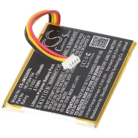 AccuCell Akku passend für JBL Go 2, JBL Go 2H Li-Polymer, 3,7V, 730mAh, 2,7Wh passend für JBL GO2/MLP284154, MLP284154