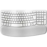 Logitech Wave Keys Tastatur + Bluetooth QWERTY Italienisch Weiß