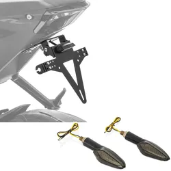 Set: Kennzeichenh. KH4 Nummernschildhalter + Blinker BL6 LED Blinker