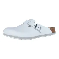 Birkenstock Clog Boston Super Grip, Naturleder, weiß, Weite normal, Größe 37