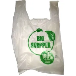 Hemdchentragetaschen Bio-Shopper 270 + 140 x 500 mm natur 200 Stück