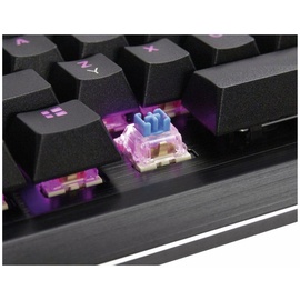 Inter-Tech Nitrox NK-2000ME mechanische Gaming Tastatur schwarz, LEDs RGB, Huano Switch Master BLUE, USB, DE/US (88884100)