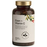 Kurkraft Natürliches Eisen + Vitamin C Kapseln 180 St.