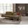 W.Schillig Ecksofa »enjoy&MORE, mit tollem Sitzkomfort, elegant und bequem, L-Form«, mit Sitztiefenverstellung, Füße silber matt, Breite 294 cm braun