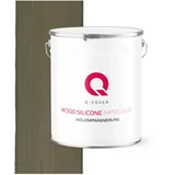 Q-COVER HOLZIMPRÄGNIERUNG 2 in 1 Braun-Grau 7013 5L - Silicon Holzschutz