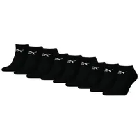 Puma 9er PACK Puma Unisex Sneaker Socken im Retro Design knöchelhoch für Damen Herren SCHWARZ 47/49