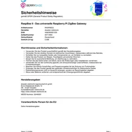 Dresden Elektronik RaspBee II - Das universelle Raspberry Pi