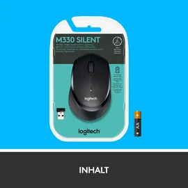 Logitech M330 Silent Plus schwarz