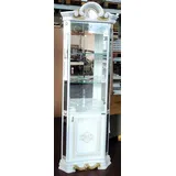 JVmoebel Vitrine Moderne Eckvitrine aus Glas - Klassischer Luxus Schrank Made in Europa weiß