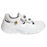 Abeba 2616-36 Anatom Sicherheitsschuhe (Sandalen), weiß,