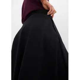 bonprix Midirock Damen Schwarz 38