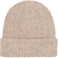 S.Oliver - Weiche Beanie mit Strickmuster, Damen, braun, 1