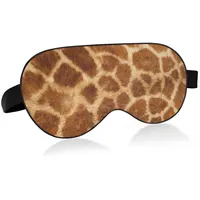 Schlafmaske Giraffe Leopard Night Eye Shade Cover Weicher Komfort Augenbinde Blockout Light Verstellbarer Riemen für Männer Frauen