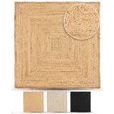 carpetfine Nele Juteteppich 300 x 300 cm Beige