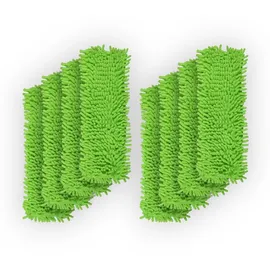 BestLivings Bodenwischer Ersatzbezug Mikrovelour Chenille Grün 8er Pack