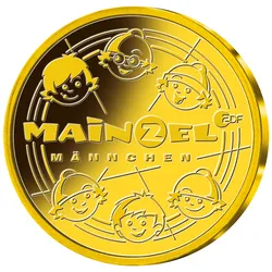 Gold-Gedenkprägung "Mainzelmännchen"