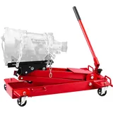 Mophorn Hydraulischer Wagenheber Mit Niedrigem Profil, 1 T Tragkraft, 18,5–70 Cm Hubhöhe Und 360°-schwenkrädern, Robuste Hebebühne Für Garage Und Werkstatt, Rot