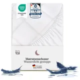 Blumtal® Luxus Gesteppter Matratzenschoner – Oeko-TEX Zertifiziert, Anti-Allergie Matratzenschoner, Matratzenschoner Wasserdicht, 150x200x40cm