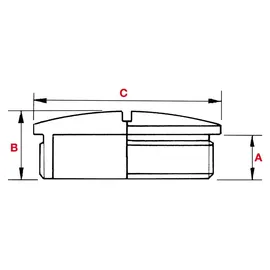 Plica Blindstopfen lichtgrau 907215616