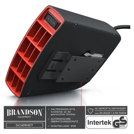 Brandson Heizlüfter 1400 W rot/schwarz