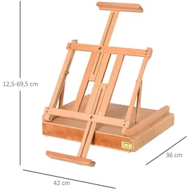 Homcom Vinsetto Staffelei 1 St. 42 x 36 x 12,5 cm beige