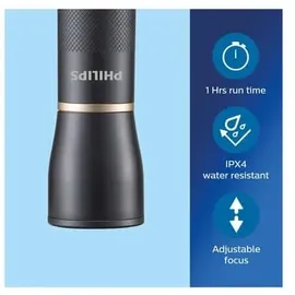 Philips Flashlight 400lm IPX4 LED-Taschenlampe inkl. 3x AAA Batterien
