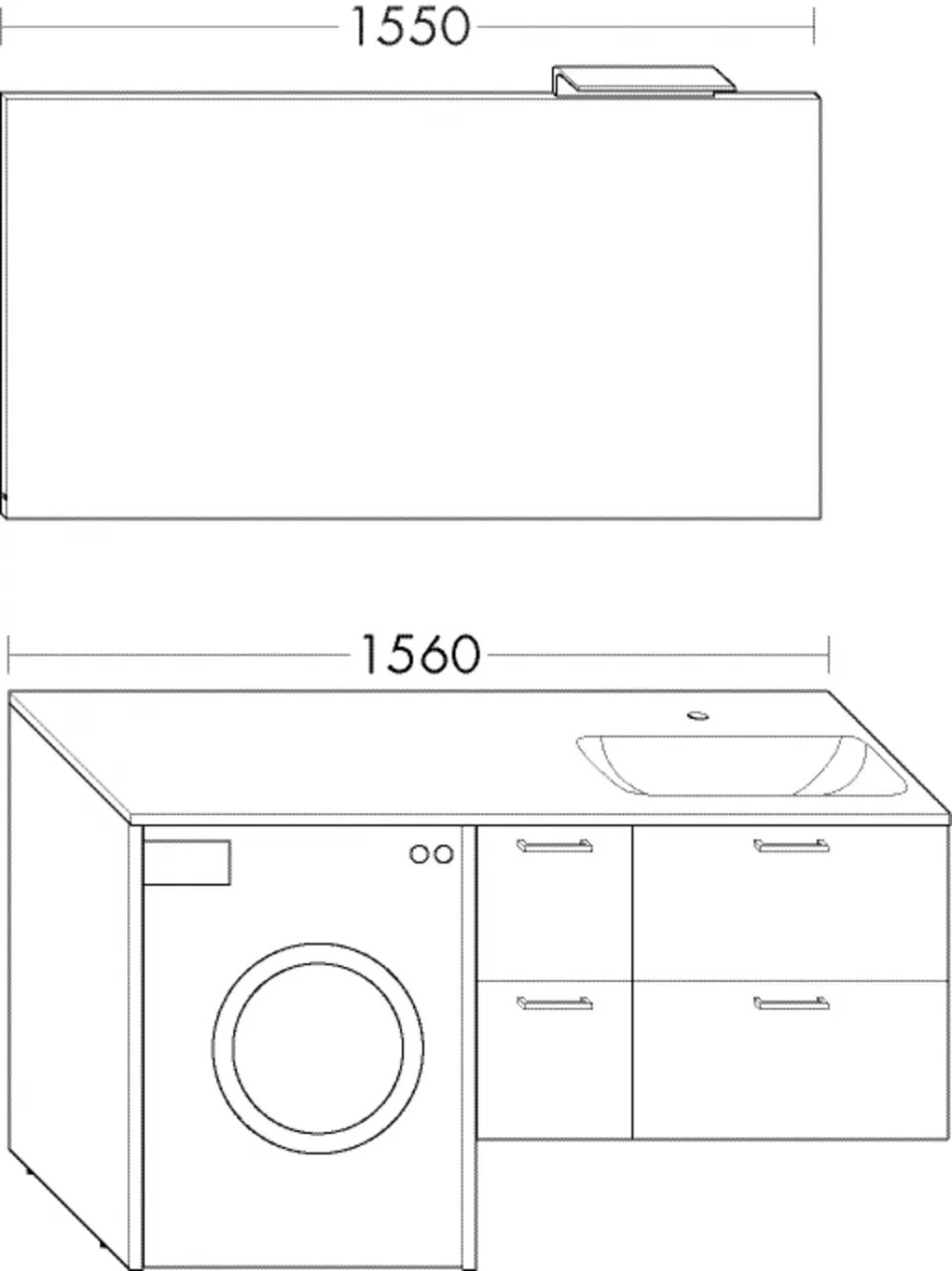 Burgbad Set Sys30 PG4 Sana Weiß Ultramatt/Weiß Velvet, SFHO156F5765C0037 SFHO156F5765C0037