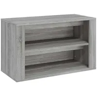 VidaXL Schuhregal Grau Sonoma 75x35x45 cm Holzwerkstoff