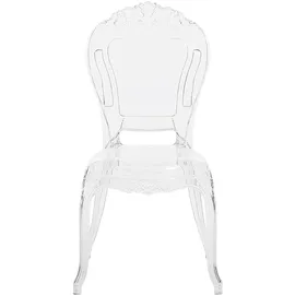 Beliani Esszimmerstuhl 2er Set transparent