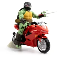 The Loyal Subjects Teenage Mutant Ninja Turtles BST AXN Actionfigur mit Fahrzeug Raphael mit Motorrad (IDW Comics) 13 cm