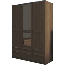 Priess Wäscheschrank Barcelona 140 x 193 x 54 cm Braun