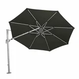 Siena Garden Alphawing N+ Ø 350 cm Silber/Schwarz