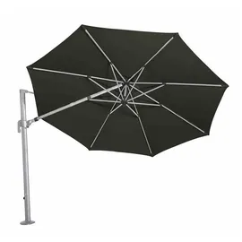 Siena Garden Alphawing N+ Ø 350 cm Silber/Schwarz