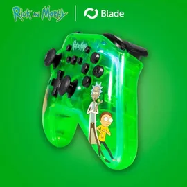 Blade Rick und Morty Controller Grün Nintendo Switch