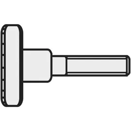 TOOLCRAFT M5*16 D464-5.8:A2K 194768 Rändelschrauben M5 16 Mm DIN 464 Stahl galvanisch verzinkt 10St.