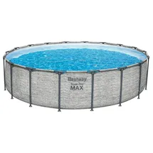 BESTWAY Steel Pro MAX Frame Pool 549 x 122 cm steinwandoptik